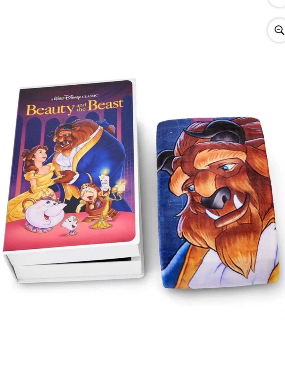 Beauty and the Beast Disney Classic VHS Boxed Silk Touch Throw, Collectible